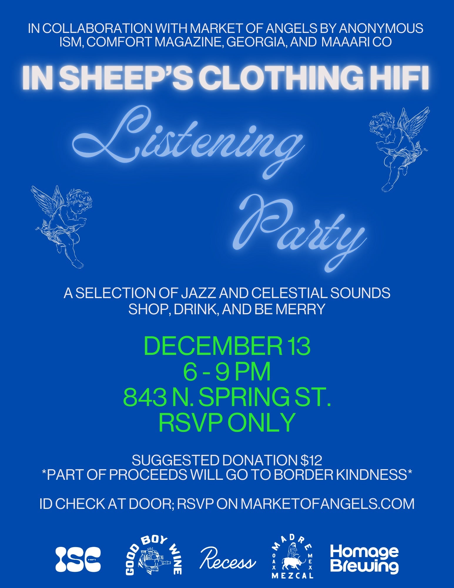 Listening Party with In Sheep's Clothing Hifi x Market of Angels